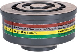 Filtro de gases ABEK1 con conexión de rosca especial