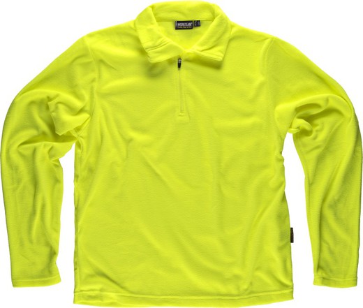 Basic fleece lining with half zip 160gr Yellow AV