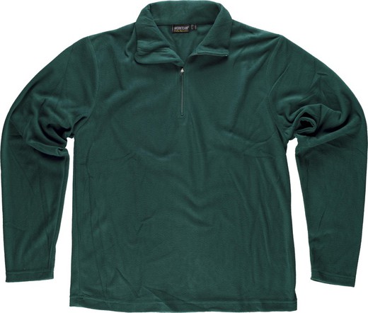 Basic fleece lining with half zip 160gr Green