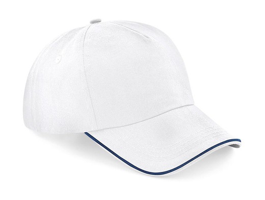 Cappellino a 5 pannelli con visiera rigata autentico