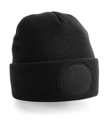 Beanie with round patch