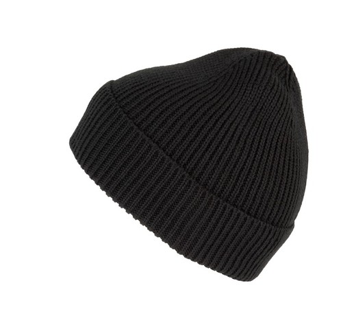 Gorro de canalé con dobladillo