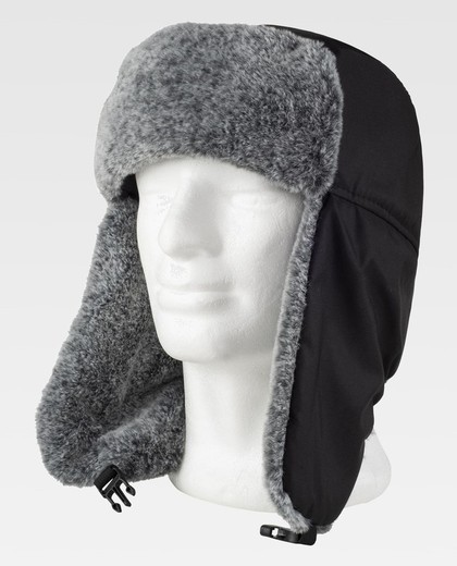 Gorro de color Negro+Gris