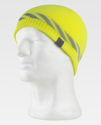 Gorro 50% Poliéster Reciclado 50% Acrílico Amarillo