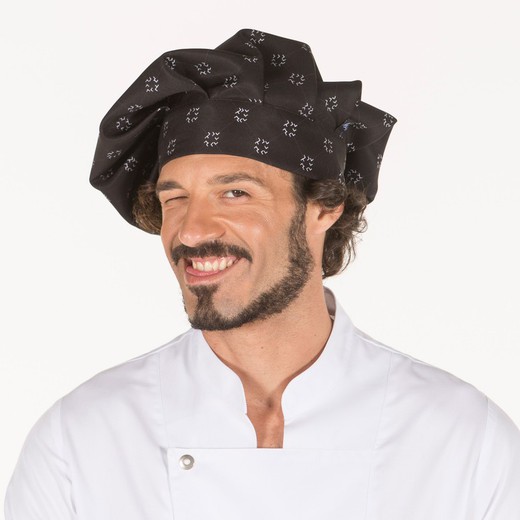 Cappello da cuoco grande in poliestere con velcro 4111