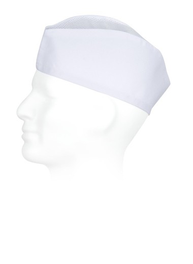 Gorro tipo barco con rejilla Blanco