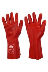 Guantes Con Revestimiento Parte Dorsal Aireada Y Puno De Punto Fluid Pvc 35