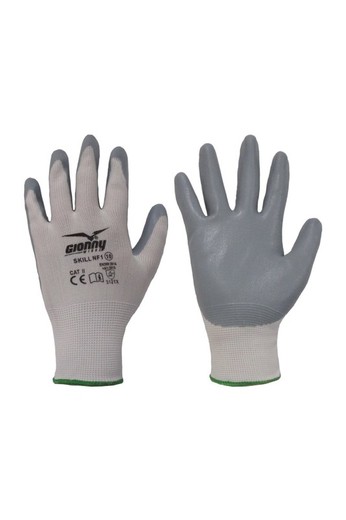 Guantes Con Revestimiento Parte Dorsal Aireada Y Puno De Punto SKILL NF1