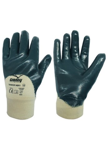 Guantes Con Revestimiento Parte Dorsal Aireada Y Puno De Punto TANKER NBR1