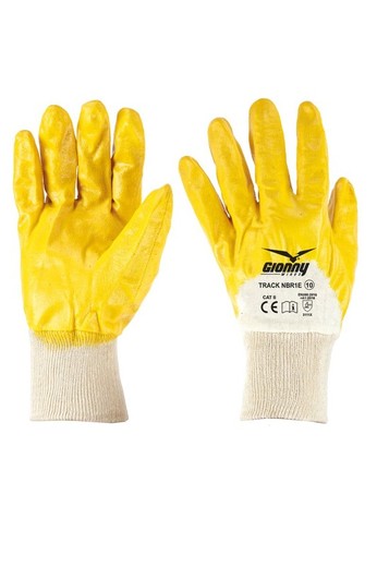 Guantes Con Revestimiento Parte Dorsal Aireada Y Puno De Punto TRACK NBR1E