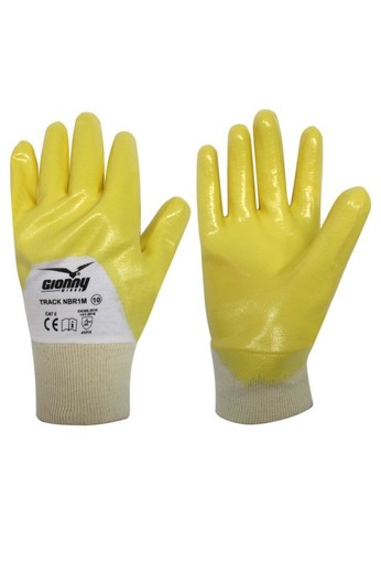 Guantes Con Revestimiento Parte Dorsal Aireada Y Puno De Punto TRACK NBR1M