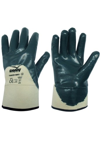 Guantes Con Revestimiento Parte Dorsal Aireada Y Puno TANKER NBR3