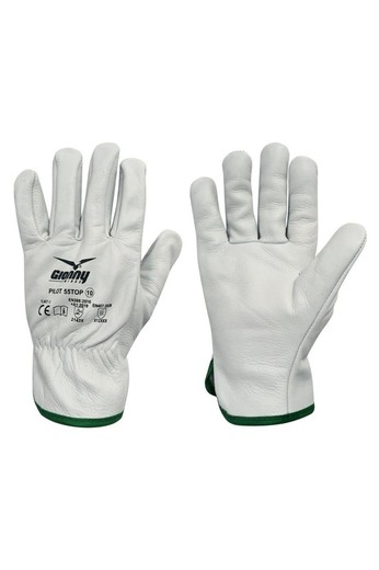 Guantes De Piel Con Dobladillo PILOT 55TOP