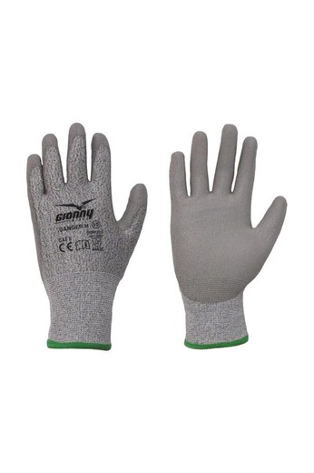 Guantes Resistentes A Cortes Parte Dorsal Aireada Y Puno De Punto DANGER H