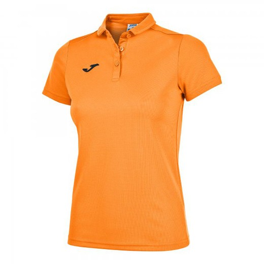 Hobby Women Polo Shirt Orange Fluor S/S