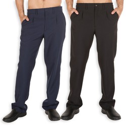 Pantalón de mujer con cinturilla y con pinzas Negro — Maxport Vestuario  Laboral