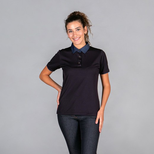 Polo Mujer  Cuello Camisero Tejano "Redline"