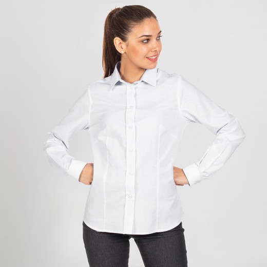 Camisa Mujer M/L Oxford  "Redline"