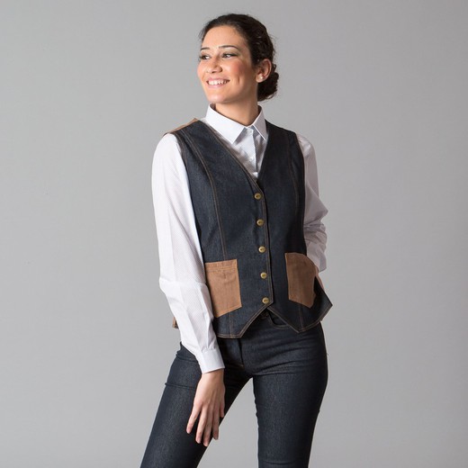 Baena Gilet de cowboy pour femme