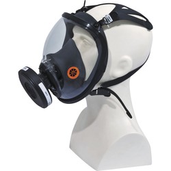 Máscara respiratoria completa - ajuste con bandas