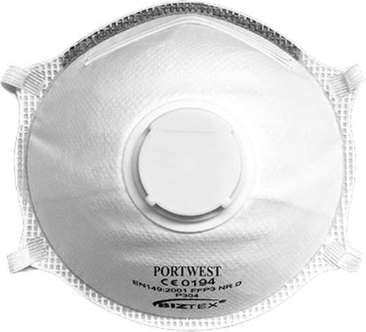 FFP3 Valved Dolomite Light Cup Respirator (Pk10)