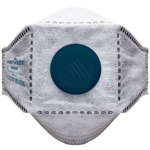 Masque pliable EAGLE avec carbone et valve FFP2 (Pack10)