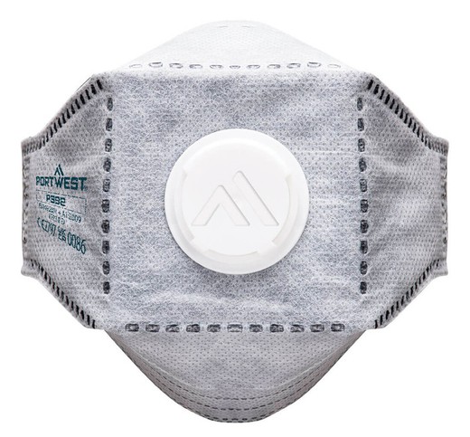 Masque pliable avec valve EAGLE FFP3 en carbone (Pack10)