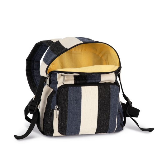 Recycled Backpack - Striped Design