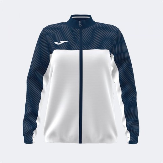 Sweatshirt Montreal Full Zip Blanc Marine