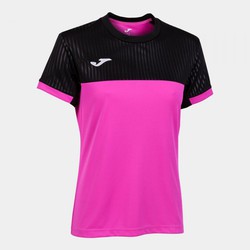 Montreal Short Sleeve T-Shirt Fluor Pink Black