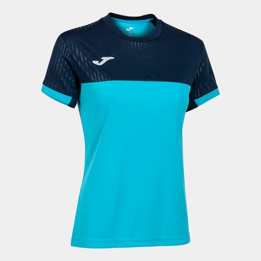Montreal Short Sleeve T-Shirt Fluor Turquoise-Navy