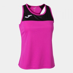 Montreal Tank Top Fluor Pink Black