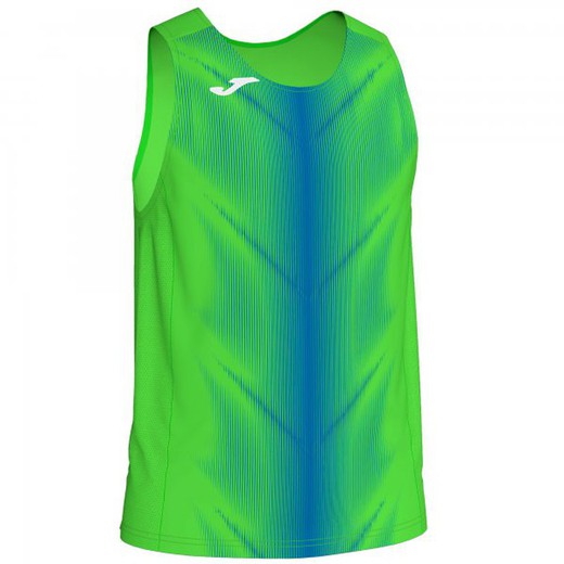 Olimpia T-Shirt Fluor Green-Royal Sleeveless