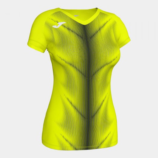 Olimpia T-Shirt Fluor Yellow-Black S/S Woman