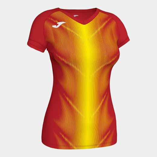 Olimpia T-Shirt Red-Yellow S/S Woman