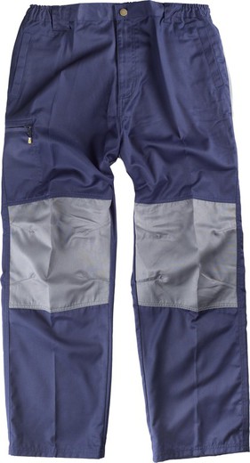 Contrast knee and knee pants in contrasting Navy Gray