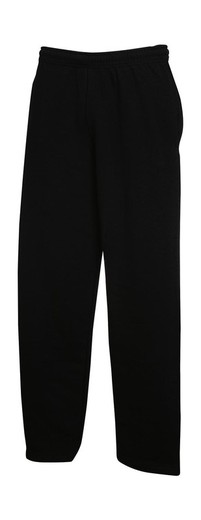 Trousers with open hems
