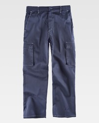 Pantalón con cintura elástica Marino