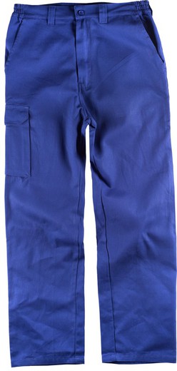 Pants with elastic waist and multi-pockets 100% Cotton Azulina