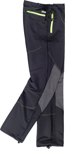 Pantalon de montagne, combiné avec ripstop, multi-poches Clips contrastés Noir Noir