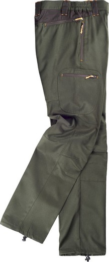 Pantalon de montagne, combiné, multi-poches Hunting Green / Brown