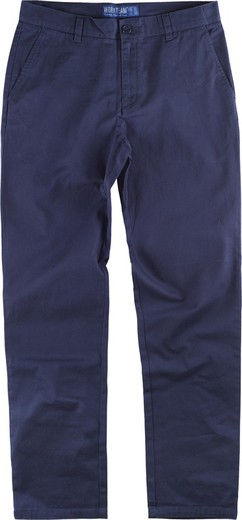 Navy Chinese women's trousers