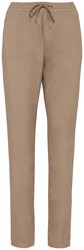 Eco-friendly ladies washed effect lyocell trousers