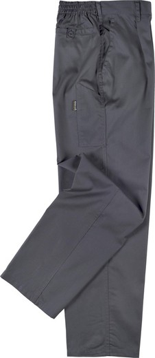 Elastic waist trousers with spatula pocket Gray