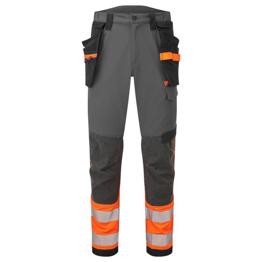 Pantalón EV4 Hi-Vis Stretch Detachable Holster de alta visibilidad, clase 1