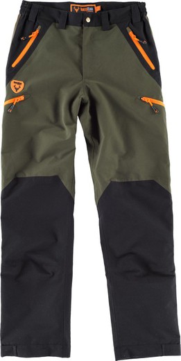 Pantaloni impermeabili combinati, con 2 borse laterali, 2 borse posteriori e 2 borse gambe Green Hunting Black