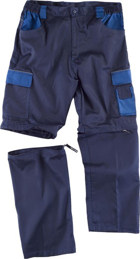 Line 8 multi-pocket trousers with detachable leggings Navy Stewardess