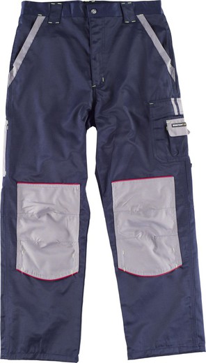 Line 9 trousers combined with knee pads, fabric Beaver Nylon Navy Gray