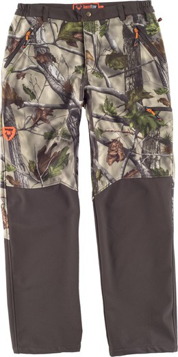 Pantaloni Softshell Combinati Camouflage Forest Green Brown