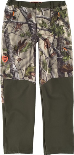 Softshell pants Combined Camouflage Forest Green Green Hunting